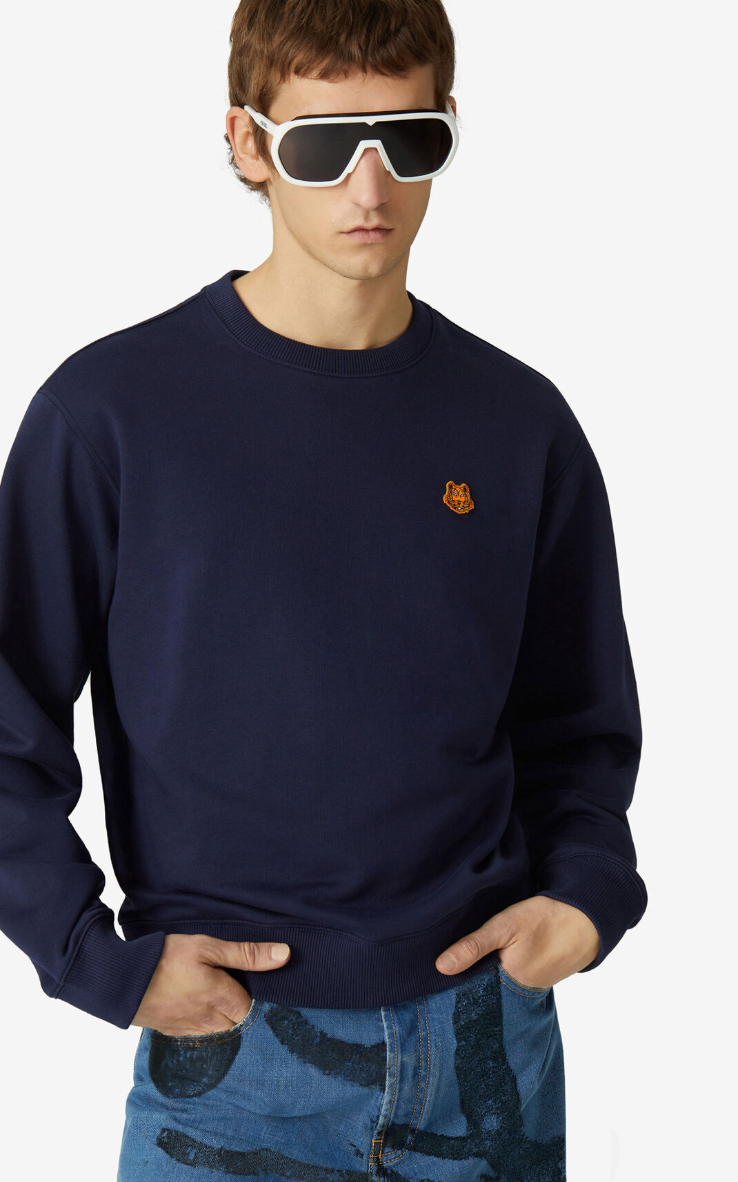 Kenzo Tiger Crest Sweatshirt Herr | 37859-WAQN